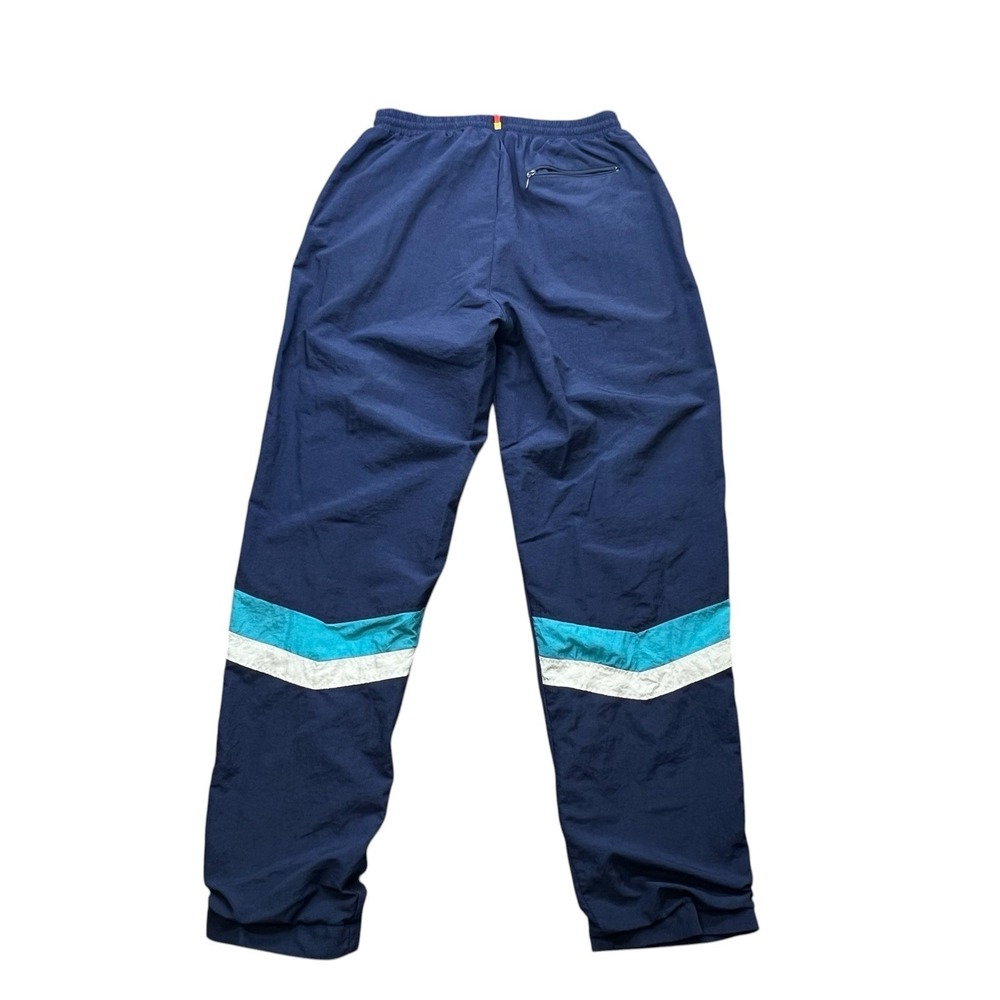 Vintage Givenchy Track Pants Mens L Navy Nylon Windbreaker Joggers 90s USA